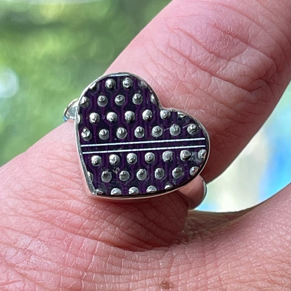 Heart Shaped Usb Circuit Board Computer Chip 925 … - image 5